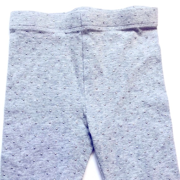Joe Fresh Grey/Silver Dot Leggings, Size 18-24M - Picture 2 of 5